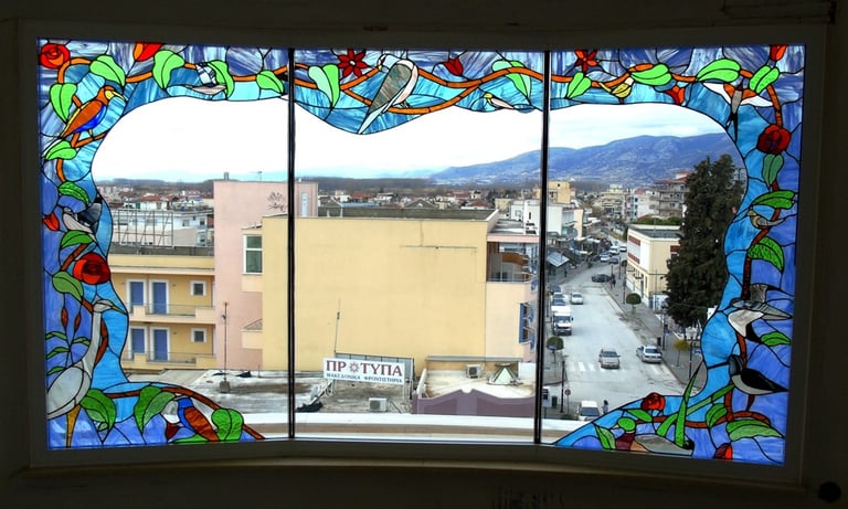 Stained glass window