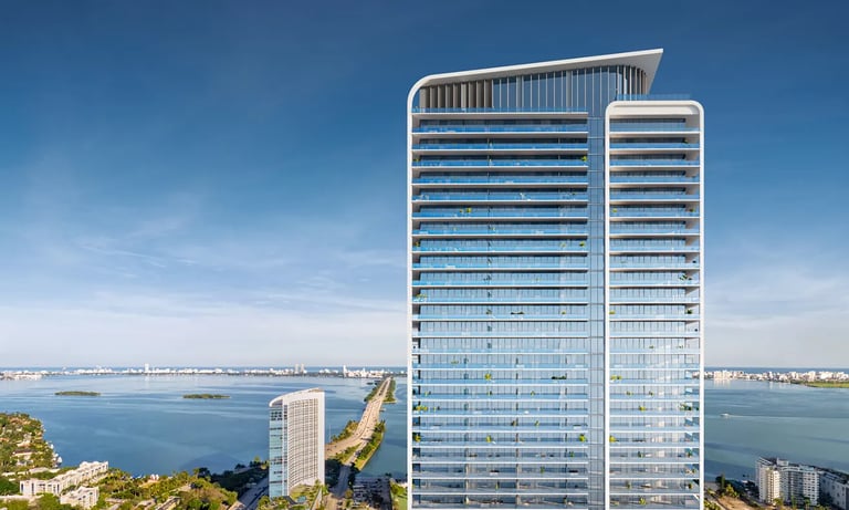 Jean-Georges Miami Tropic Residences drone view I Margarita Rosa Budina