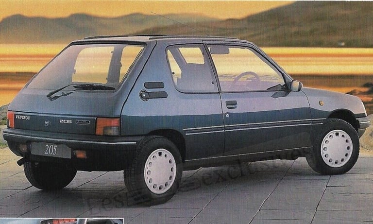 Brochure Peugeot 205 Sceptre