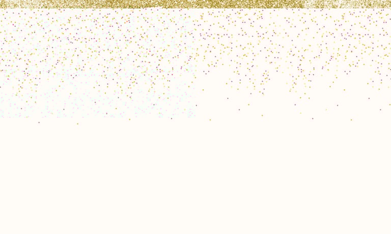 Fond lumineux avec touche d'Or en haut et pluie de couleur