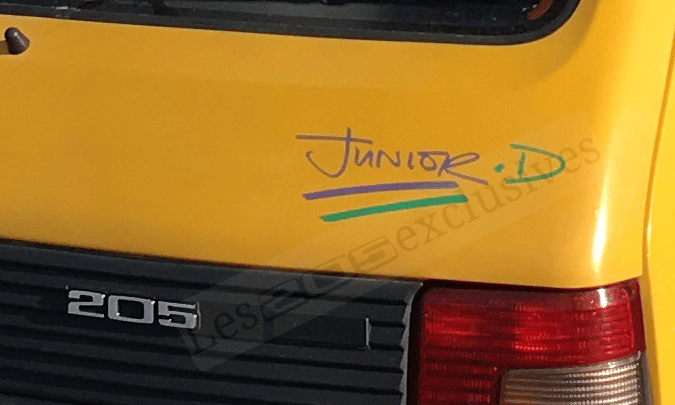 Peugeot 205 Junior D jaune