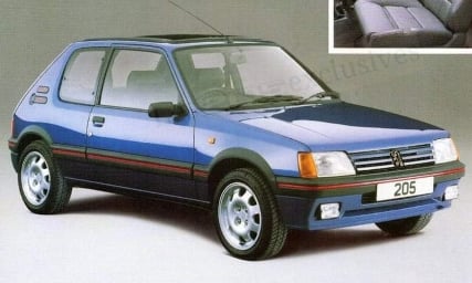 Brochure Peugeot 205 GTI Special Editions