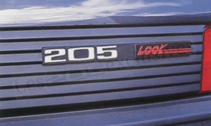 Peugeot 205 LOOK logo monograme