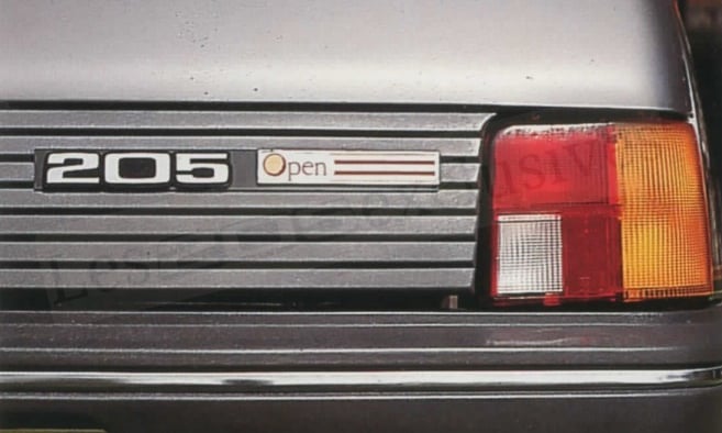 peugeot 205 Open