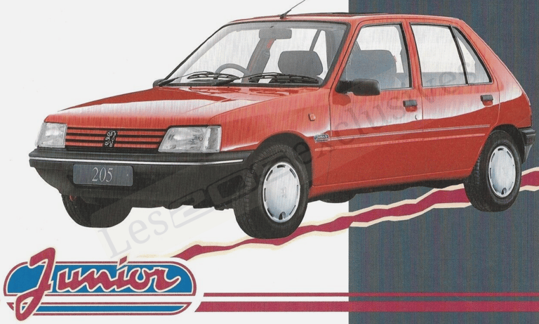 Brochure Peugeot 205 Junior