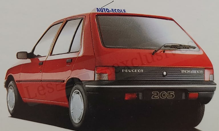 Peugeot 205 auto-ecole brochure
