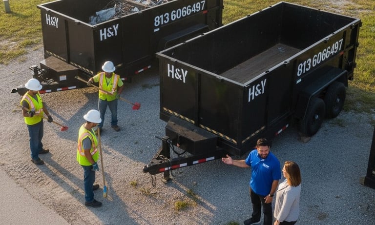 Tampa Trailer Rentals Flatbed Trailer and Dumpster Trailer