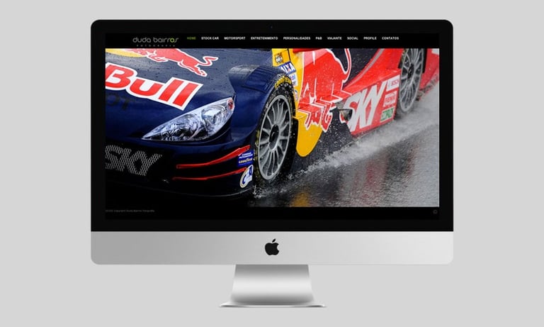 Site para Portfólio do fotógrafo Duda Bairros - Site