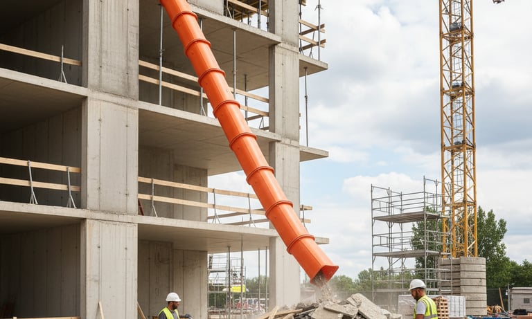 a construction worker is working on a construction site