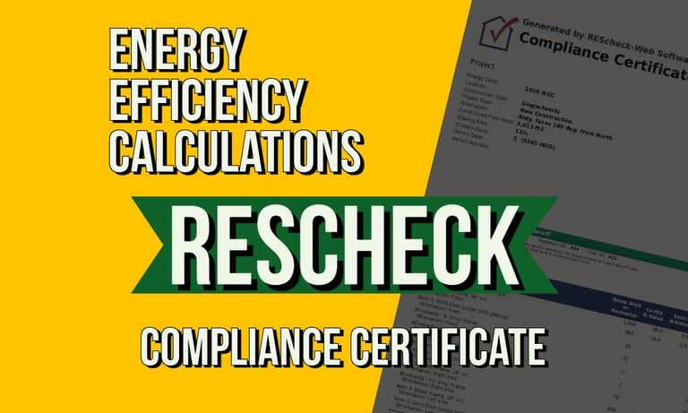 B&B System Design LLC Rescheck services : Manual J, Manual S, Manual D, Radiant Design, Rescheck, Material Takeoff