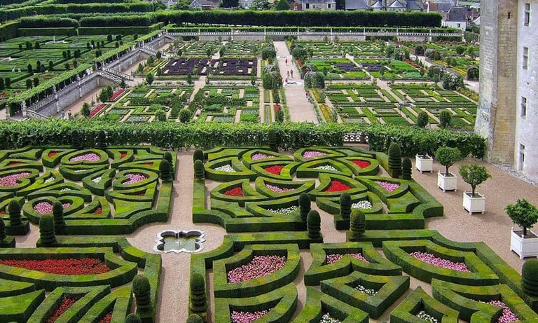 jardins à la Française du Chateau de Villandry