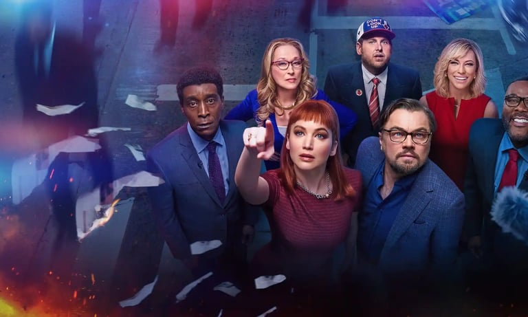 Don't Look Up Cast Shot  wallpaper