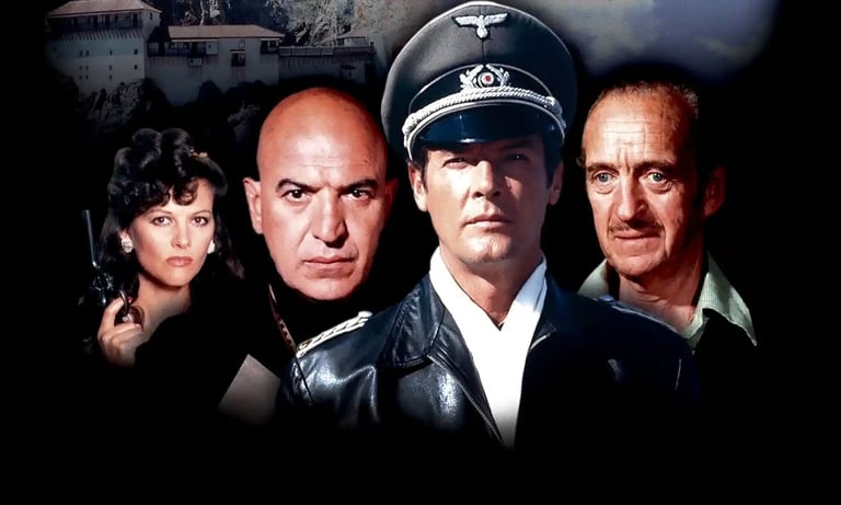 Escape to Athena Wallpaper feature Roger Moore