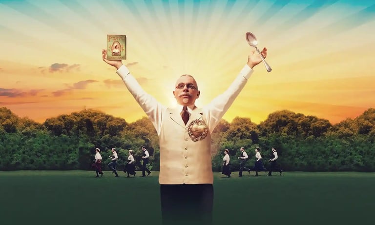 Road to Wellville wallpaper , man holding objects in the air