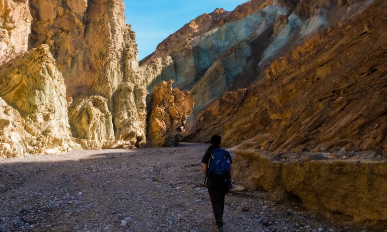Golden Canyon Loop Hike, Hiking Death Valley, Gower Gulch