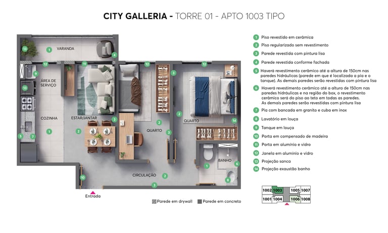 City Galleria | MRV | Planta Tipo