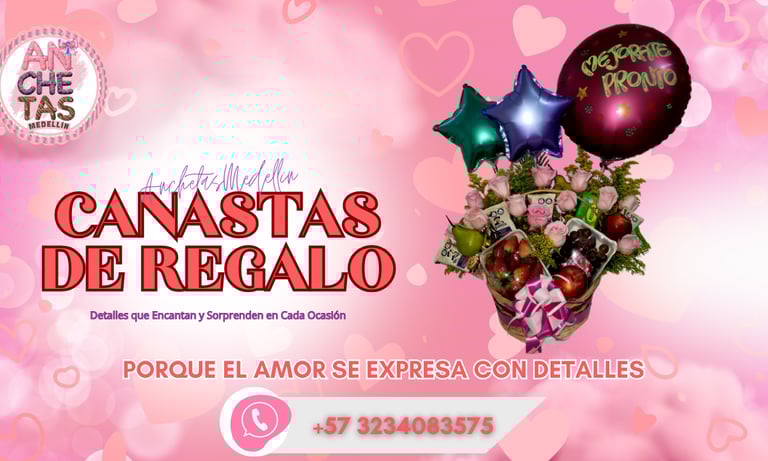 a bouquet of flowers and balloons for a celebration