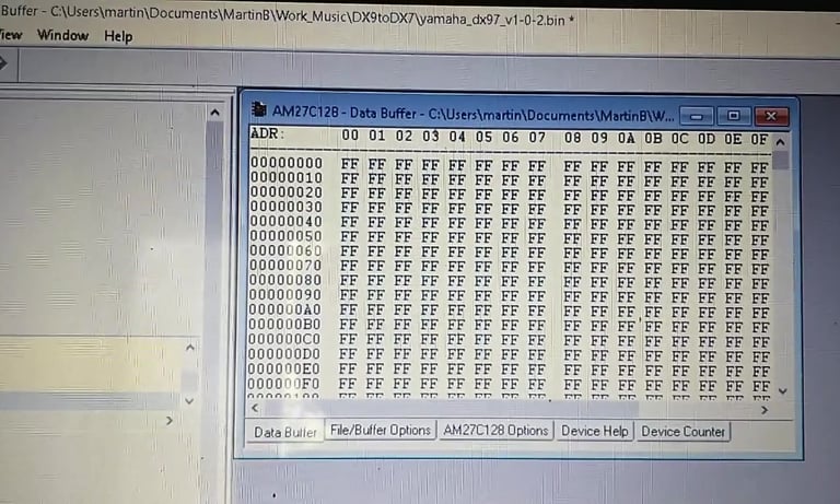 DX9 to DX7 Eprom Blank Check
