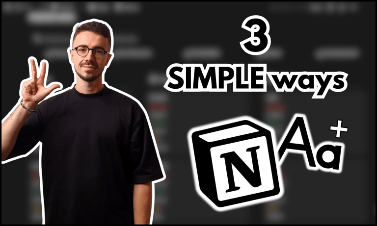 how to change the font size in notion