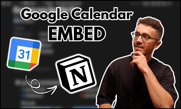 how to embed google calendar in notion