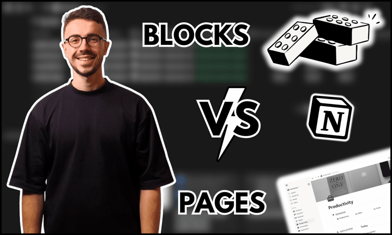 notion block vs page