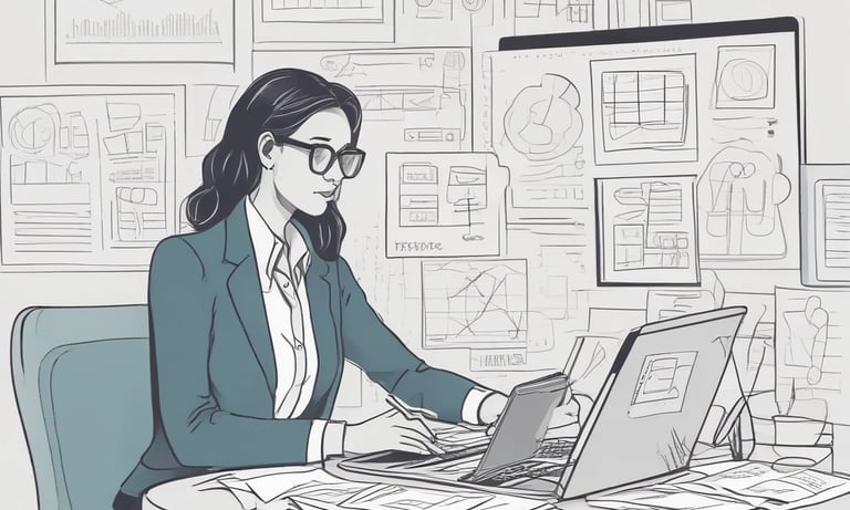 a man riding a skateboard down a street next to tall buildings