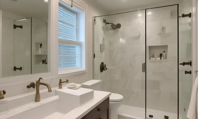 A curved facade covered in white latticework