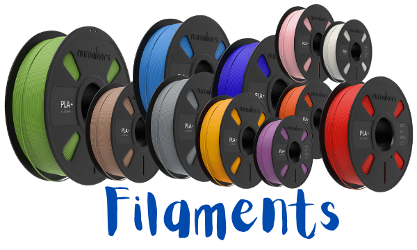 A collage view of 3D printing Filaments