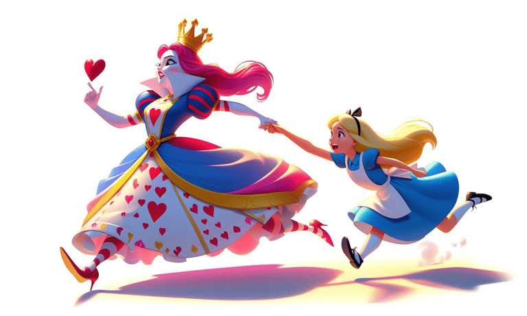 Red queen effect. don't run faster to stay in the same place