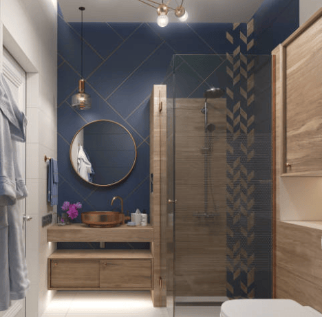 Proposition d'inspiration de couleurs tendances pour une salle de bain pour un client sur Toulouse