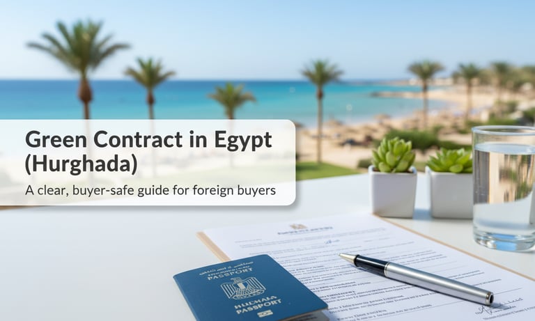 Green Contract in Egypt: What It Means, Timelines & Mistakes to Avoid