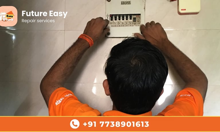 Professional home repair services handling plumbing, electrical, and maintenance work inside a home.