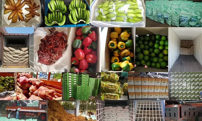 a variety of fruits and vegetables are displayed in a variety of different colors