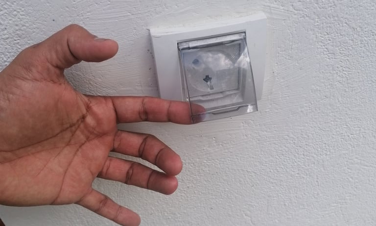 instalação de tomada