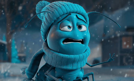 a bed bug out in the Cold weather