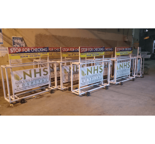 Advertising Barricades by Verma Incorp