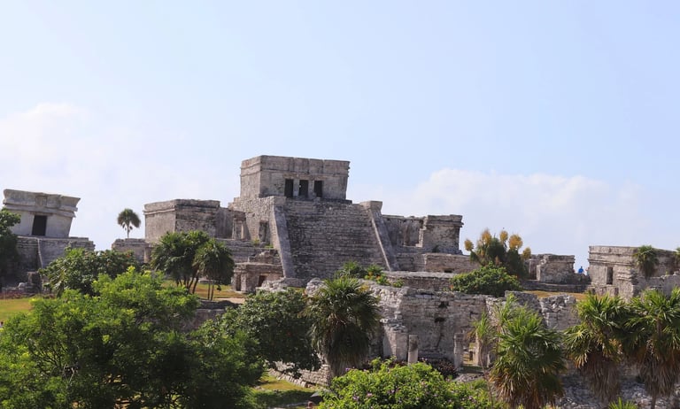 Tulum, Mexico - Tulum National Park, El Castillo Mayan ruin