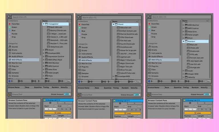 exploring ableton's midi effects