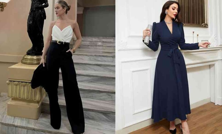 LOOK JANTAR ROMANTICO CASUAL SOFISTICADO