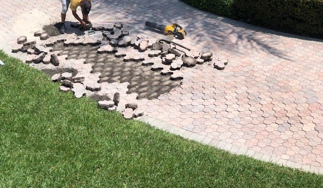 DRIVEWAY PAVER REPAIR BY PSI POWER WASHING