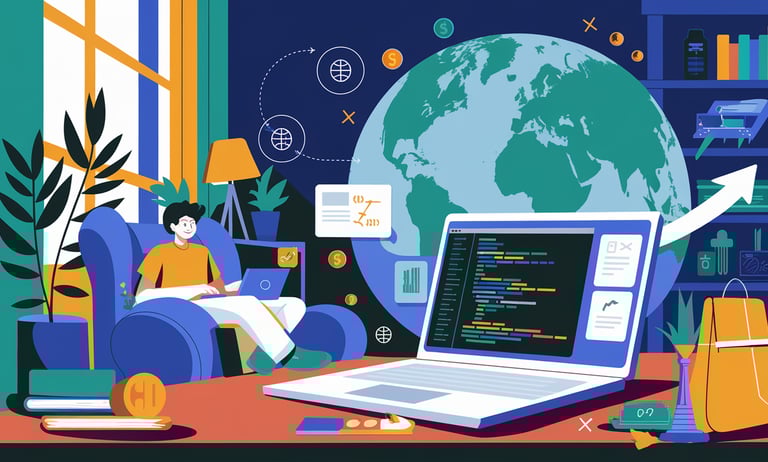 Kucağında laptop ile koltukta oturan bir adam