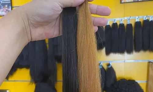 VietsilkHair raw bundle quality before and after bleaching