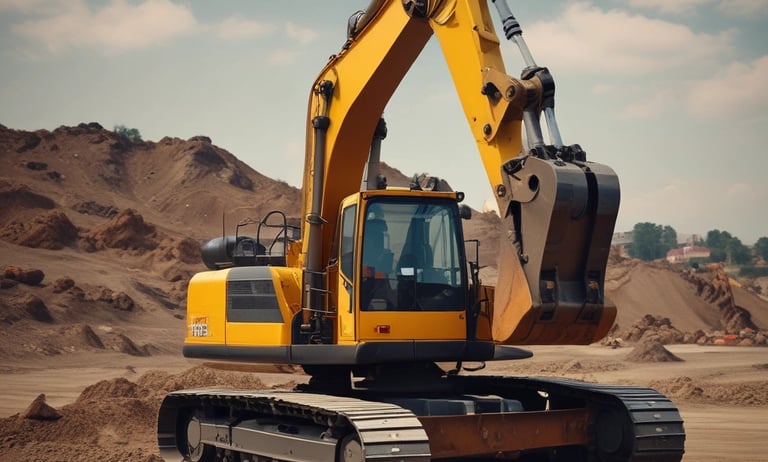 A close-up view of a mechanical engine component, featuring a central circular metallic part with bolts and surrounding machinery. Various pipes and wires are visible, indicating a complex assembly. The lighting highlights the metallic and industrial aspects, providing a detailed look at the pistons and gears.
