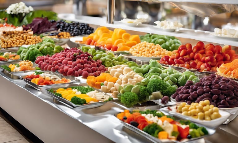A display of delicious vegan foods