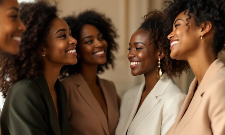 group of women in different shades of melanin for The Uncommon Wife