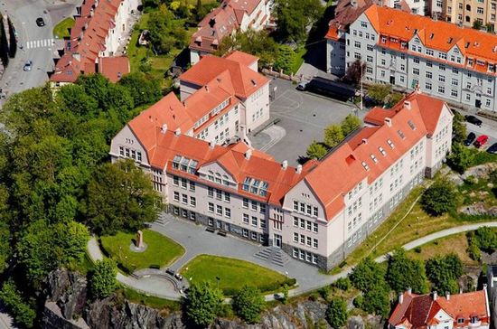 Rothaugen skole from the air