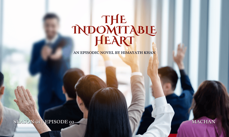 a blurred photo of training room with teacher and students