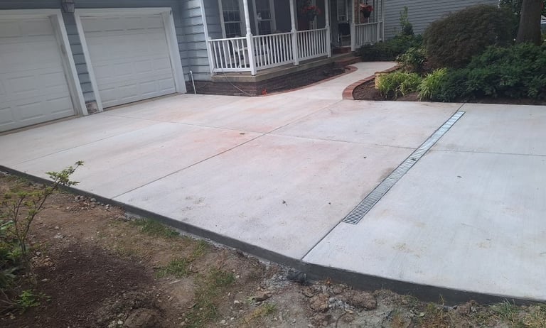 a house with a driveway with a driveway with a driveway