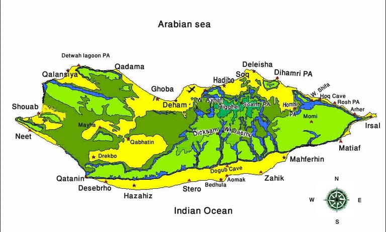 socotra map - socotra guide