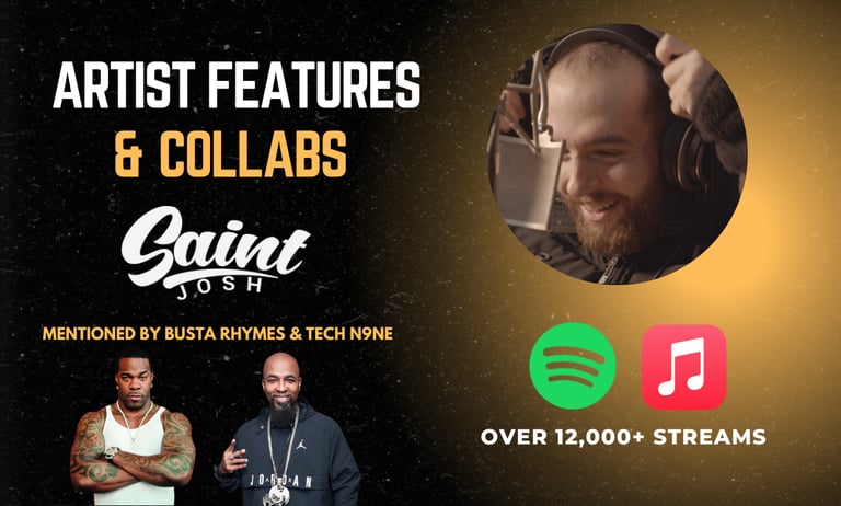 Saint Josh - Collaborating with other artists to create standout songs that will elevate their music